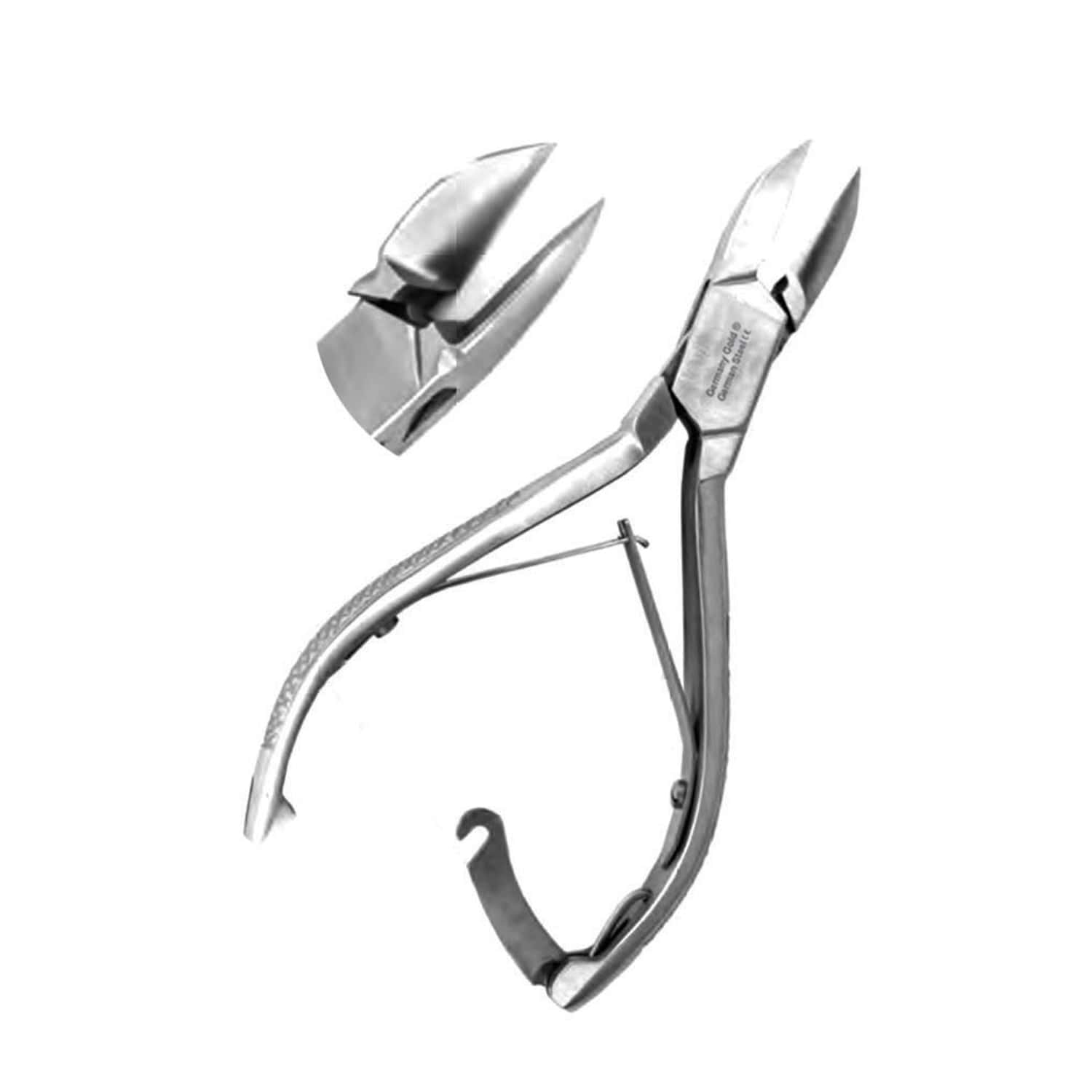 Masako Instrumente Half Cut Head Nippers – Stainless Steel Foot Care Nail Nipper, 14cm, Made In Germany